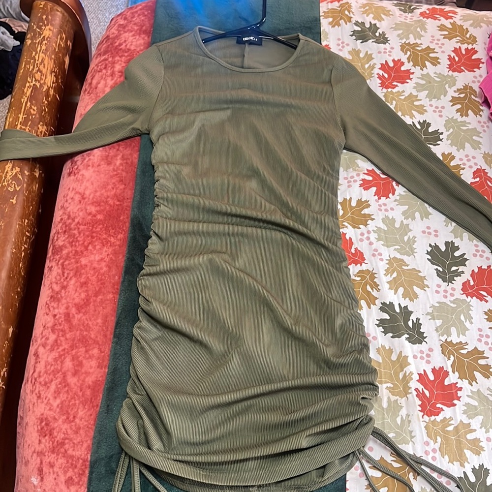 army green body-con dress- never worn